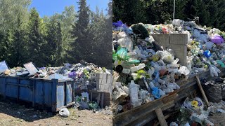 Problem śmieci na cmentarzu na Osiedlu Stałym