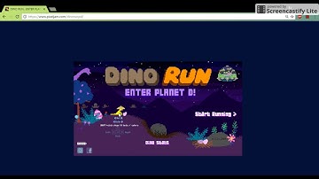Dino Run : Enter Planet D | Run from the Meteors!
