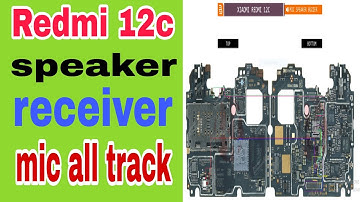 Redmi 12c speaker mic receiver problem solution// all track