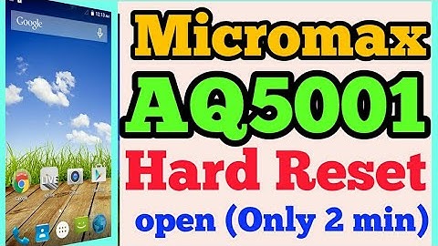 Micromax AQ5001 Hard reset ||Micromax AQ pattern Lock solution||Micromax AQ5001pin lock solution