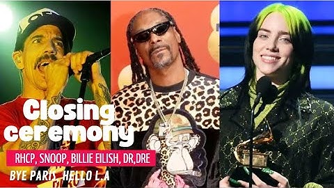 Billie Eilish, Dr. Dre, Red Hot Chili Peppers & Snoop Dogg Rock Olympics Closing Ceremony!