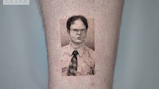 Dwight (The Office) Tattoo  Time Lapse  Mini Realismo  COUTO TATTOO