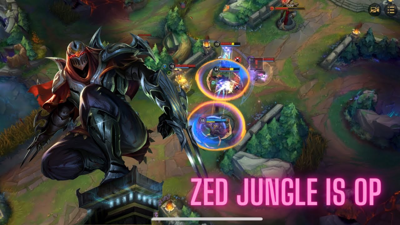 제드만 잡으면 이기는 사람🥷 Wild Rift Jungle Zed play - YouTube