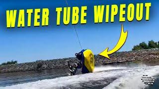3 Cousins Wipeout on a Water Tube