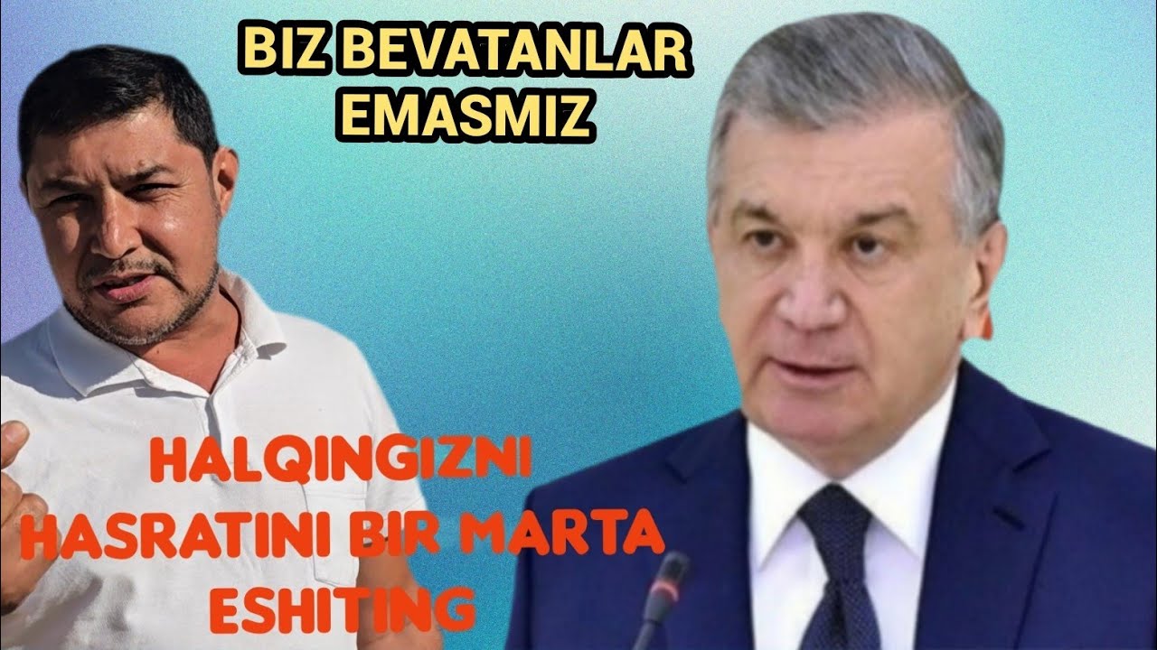 O‘ZBEKISTONNI IKKIGA BO'LIB BERING  HECH BO'LMASA.  BIZ HAM YASHAYLIK.