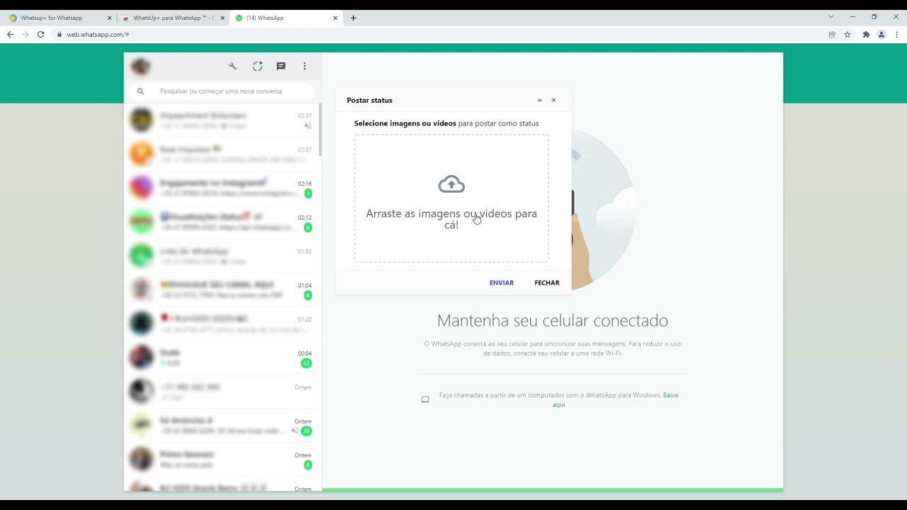 Como POSTAR STATUS no WHATSAPP WEB! (ATUALIZADO 2023) YouTube