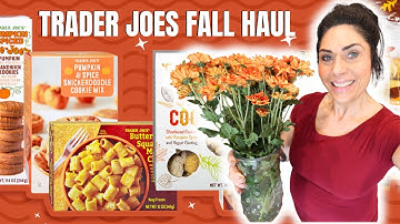 TRADER JOES SHOP WITH ME & FALL 🍁 HAUL!!