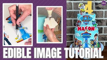 This Is How I Use EDIBLE IMAGES On My Cakes!