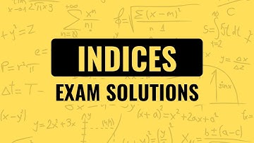 Indices (Powers and Roots) GCSE Maths Exam Solutions