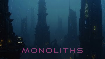M O N O L I T H S  -  Relaxing Futuristic Ambient with Immersive 3D Rain | RELAX | STUDY | SLEEP