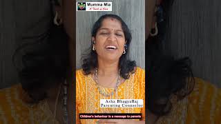 Children's behaviour is a message to parents | #AshaBhagyaraj | #Parentingcounselor