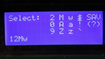 Rotary Encoder Input LCD Demonstration.  Full Keyboard Functions.