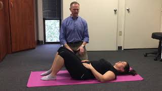 Pelvic Tilt With Knee Extension