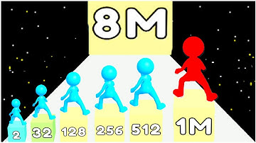 Merge Stack Run - Gameplay Walkthrough - Max Levels Lvl 1-15 (Android)