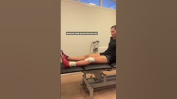 The first physio session after 3 days post ACL surgery