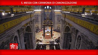11 febbraio 2024, Santa Messa con cerimonia di canonizzazione | Papa Francesco