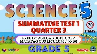 SCIENCE 5 - QUARTER 3 - SUMMATIVE TEST 2 - FREE PPT SOFTCOPY WITH ANSWER KEY #2025 #quiz #kwaderno