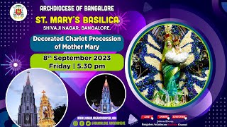 Blessing of Decorated Chariot of Our Lady of Health, St. Marys Basilica | Shivaji Nagar