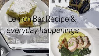 Lemon Bars and every day happenings...