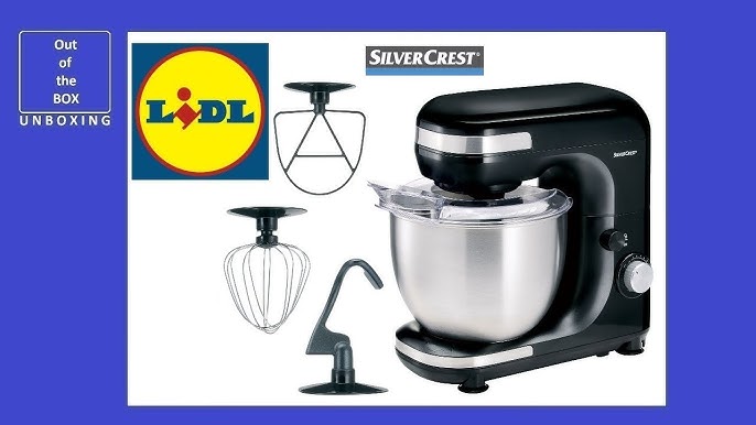 SilverCrest Stand Mixer ROBOT MULTIFONCTION SKM 600 A1 REVIEW (Lidl 6000W  5L) - YouTube