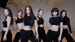 LE SSERAFIM - 'FEARLESS' dance practice mirrored 50% slowed