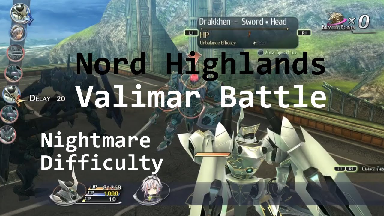 Trails of Cold Steel II [Blind/Nightmare] - Nord Highlands Valimar Battle