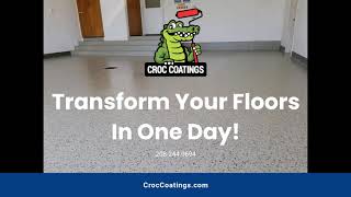 Croc Concrete Coatings - Transform Your Floor Today