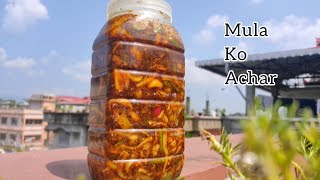 Mula Ko Achar | Bottle ko Achar | Nepali Radish Pickle