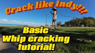 Stock whip whip cracking tutorial! Basic beginner whip cracking!