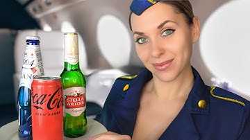 [ASMR] First Class Flight Attendant Roleplay for SLEEP, Personal Attention ✈️ Dining Experience