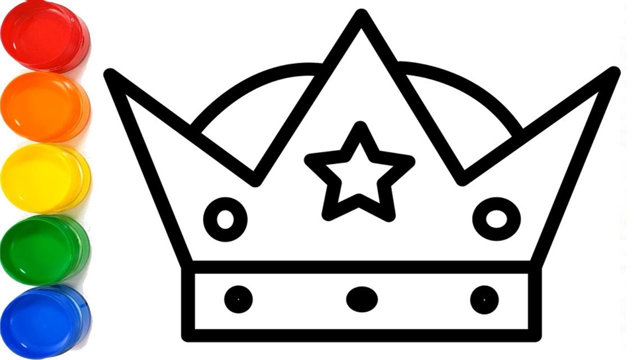 Crown ||| How to Draw a Crown Step by Step for Kids ||| Easy Drawings ...