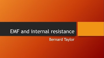 EMF and Internal Resistance
