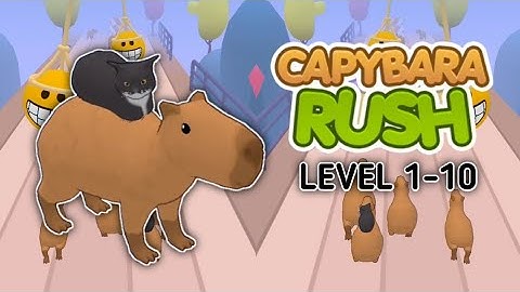 Capybara Rush | Gameplay Walkthrough Part 1 |  Level 1-10 (Android,Ios)