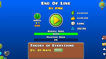 Geometry Dash End Of Line by PMK [Normal] (All Coins)