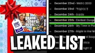 Epic Games free games leak could reveal the full list of free