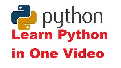 Python Programming Tutorial | Learn Python programming | Python language