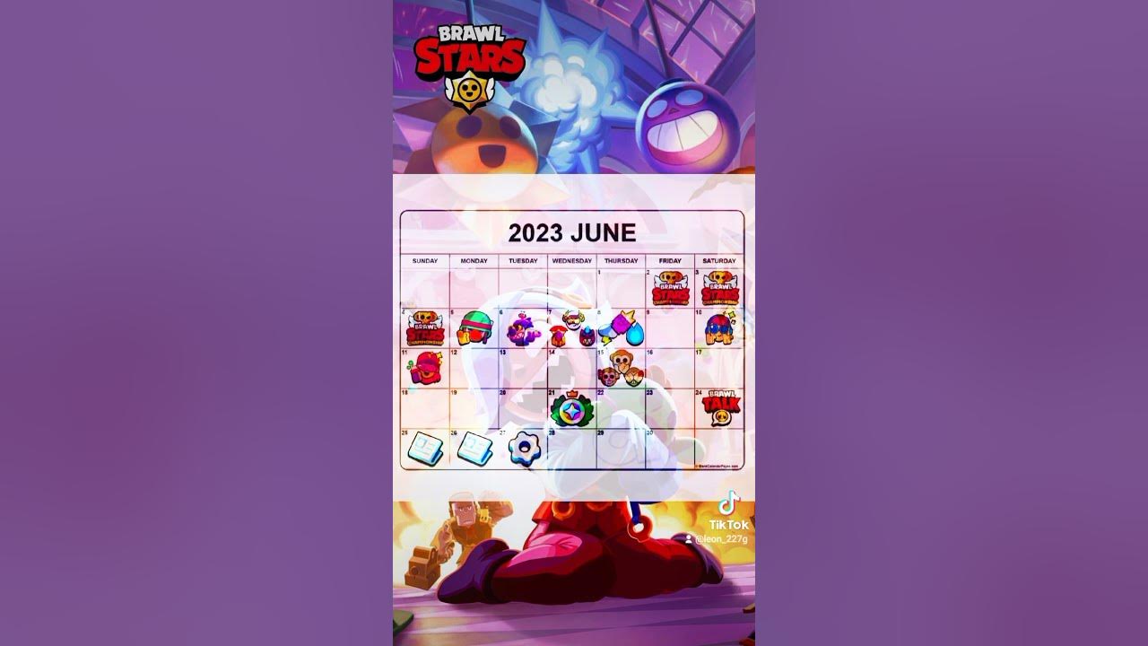 Este es el calendario de los próximos eventos de brawl stars 👾✨ #brawlstar  