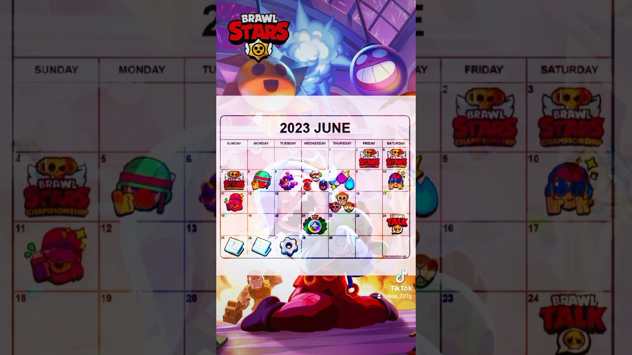 Este es el calendario de los próximos eventos de brawl stars 👾✨ #brawlstar  