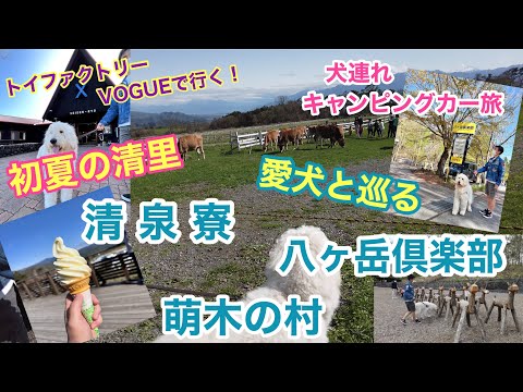 【犬連れキャンピングカー旅】初夏の清里　愛犬と行けるところ行けるだけ行ってみた！