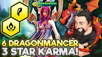 3 Star Karma - 6 Dragonmancer + 7 Jade Buffs!! | TFT Uncharted Realms | Teamfight Tactics