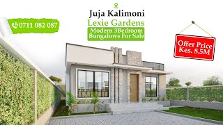 Lexie Gardens Estate at Juja Kalimoni, Modern 3Bdr (All Ensuite) Flat-Roofed Bungalows At Kes.8.5M.