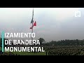 AMLO iza la bandera monumental de México por creación de la Comandancia del Ejército Mexicano