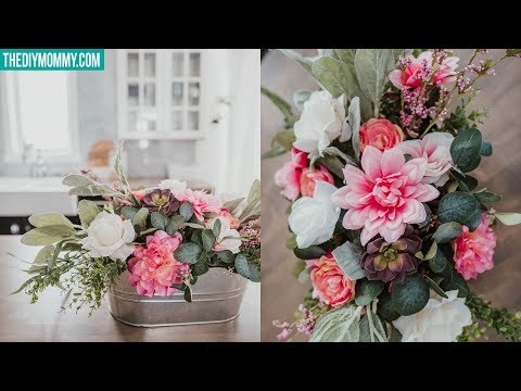 diy-faux-flower-arrangement-|-cheap-&-easy!