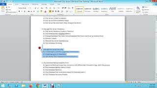 1. SQL DBA Topics Overview - SQL_DBA_Telugu