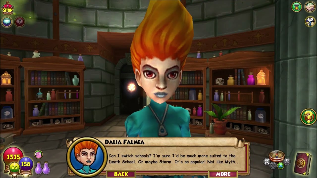 The Professor's companion - Wizard101 - Jared Pixiebreeze - School Of Death - 25