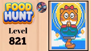 Food hunt pixel puzzle level 821 solution and walkthrough for gameplay 