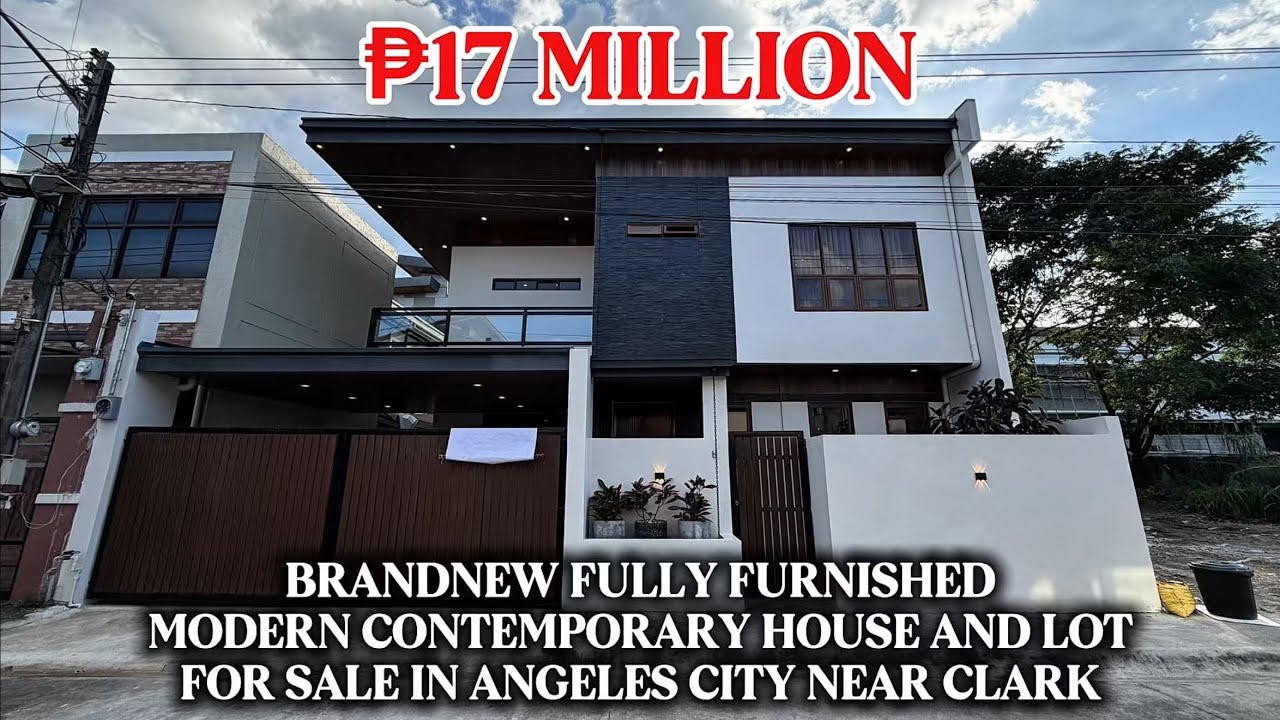 BRANDNEW FULLY FURNISHED MODERN CONTEMPORARY HOUSE AND LOT FOR SALE NEAR CLARK ₱17 MILLION