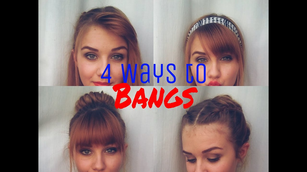 4 ways to Style Straight Bangs Stella YouTube