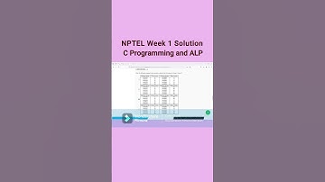 c programming and assembly language nptel aug 2024 week1 solution #nptel2024