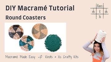 Easy, Beginner-Friendly Macramé Coasters Tutorial with 2 Colours